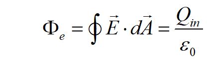 Gauss law equation