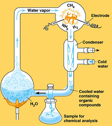 diagram for experiment regarding the origin of life