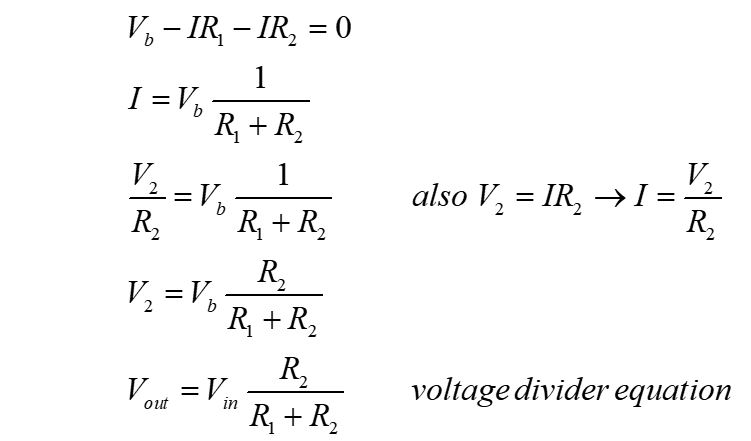 voltage divider equation